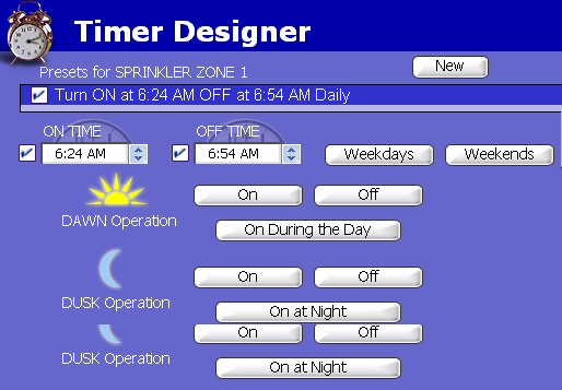 how to use your PC to create and control computerized irrigation timers