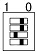 weak light setup mode A - DIP switch settings weak light setup mode A