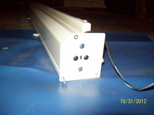 exterior view of RV blind with motor to be replaced exterior view of RV blind with motor to be replaced