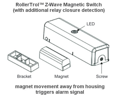 z-wave magnetic switch sensor with contact closure detection z-wave magnetic switch sensor with contact closure detection