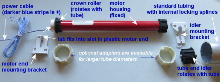 how to install blind and shade motor adapters