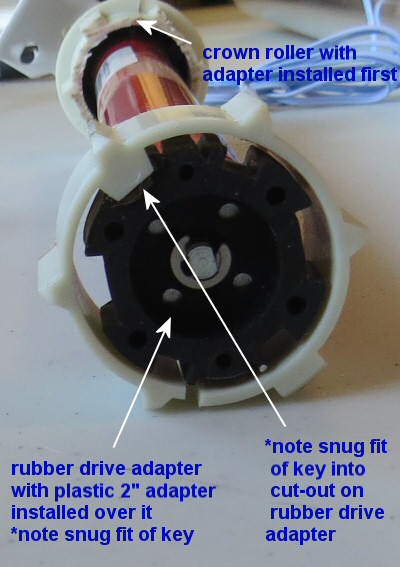 locking tube adaptors for blind motors