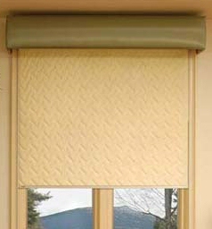 quilted shade has one of the highest insulating ratings when used in a track
